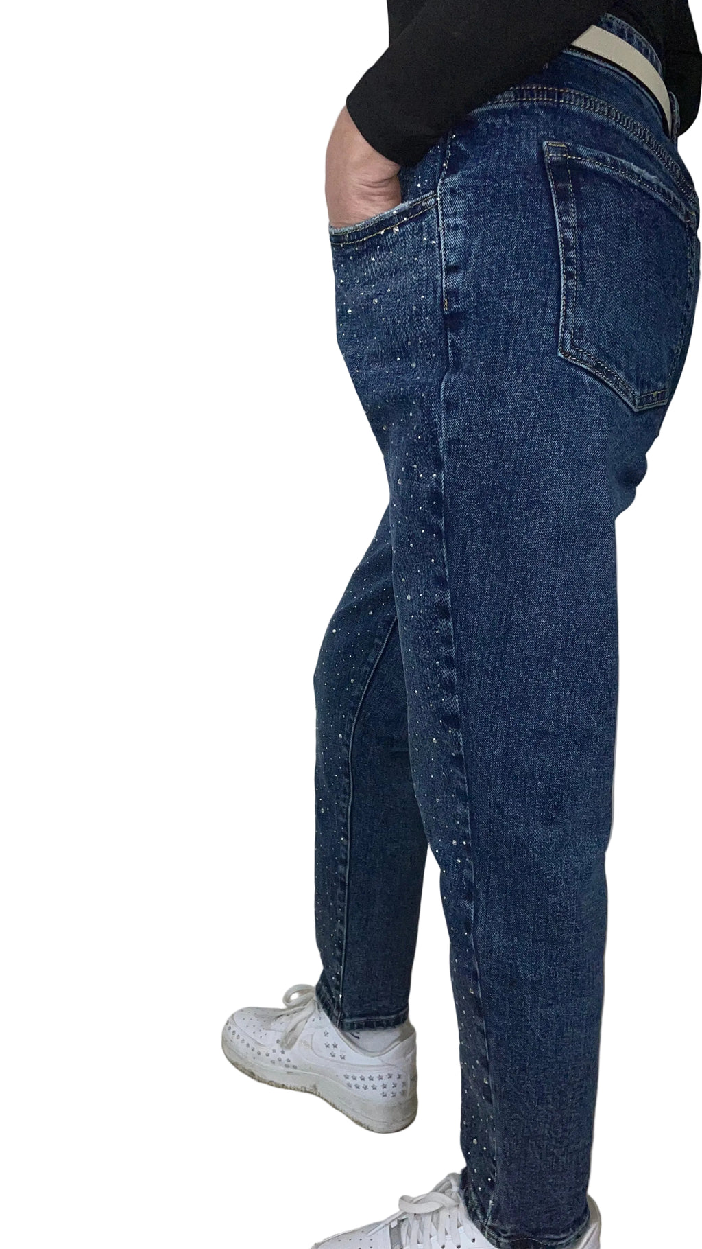 ELA - Jeans mit Glitzersteinen ￼