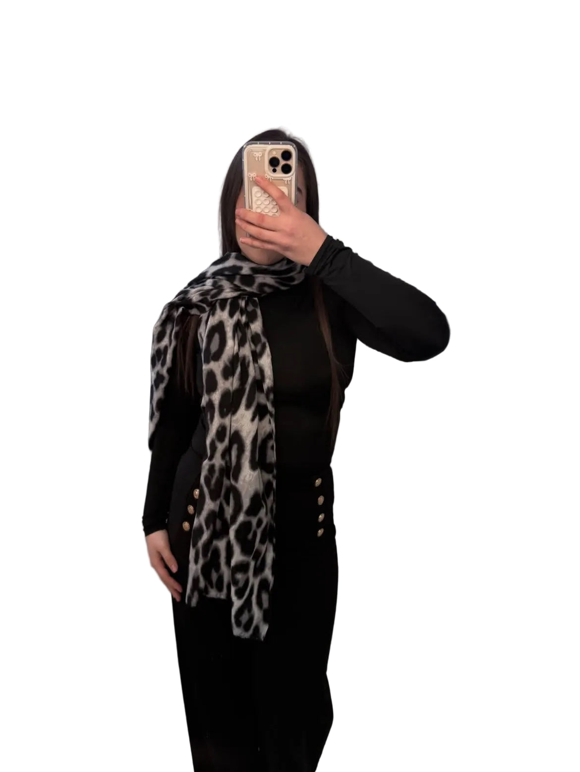 LEOYA - Schal mit Leo-Print