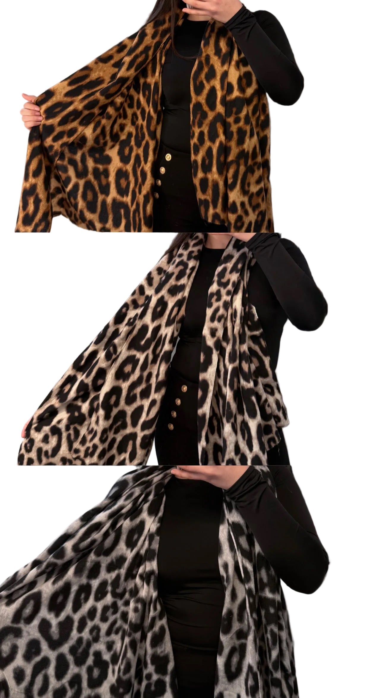 LEOYA - Schal mit Leo-Print