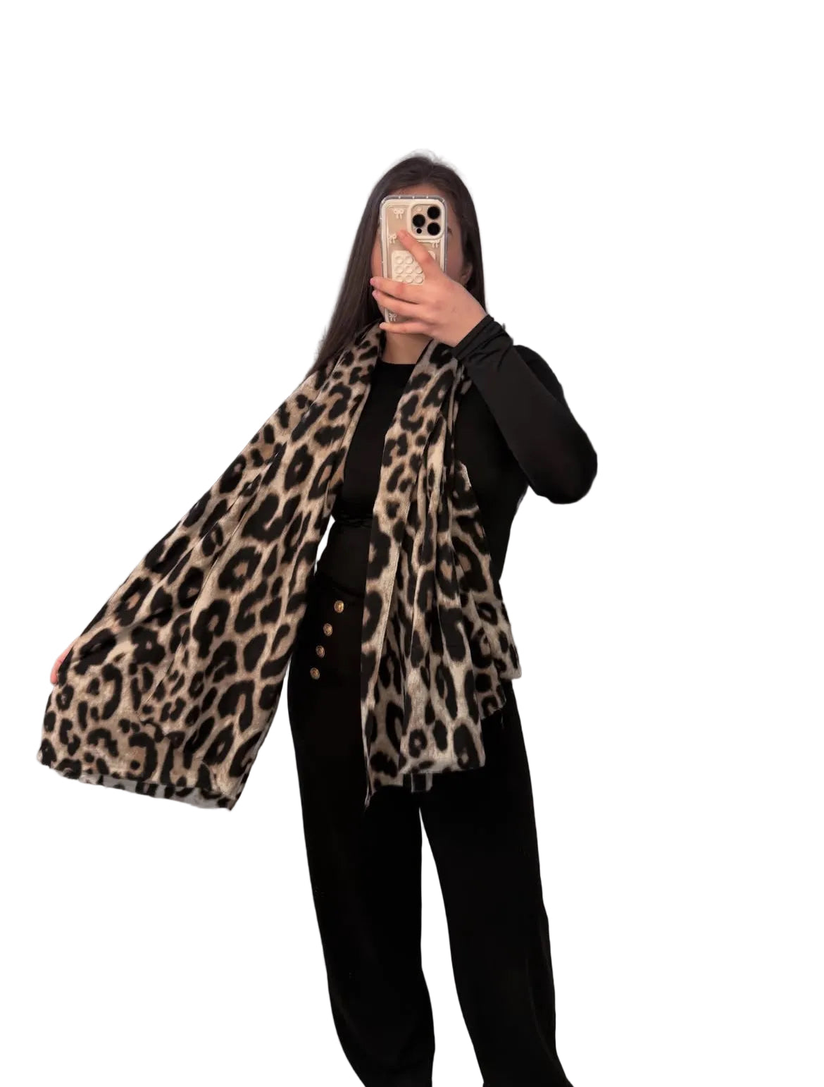 LEOYA - Schal mit Leo-Print