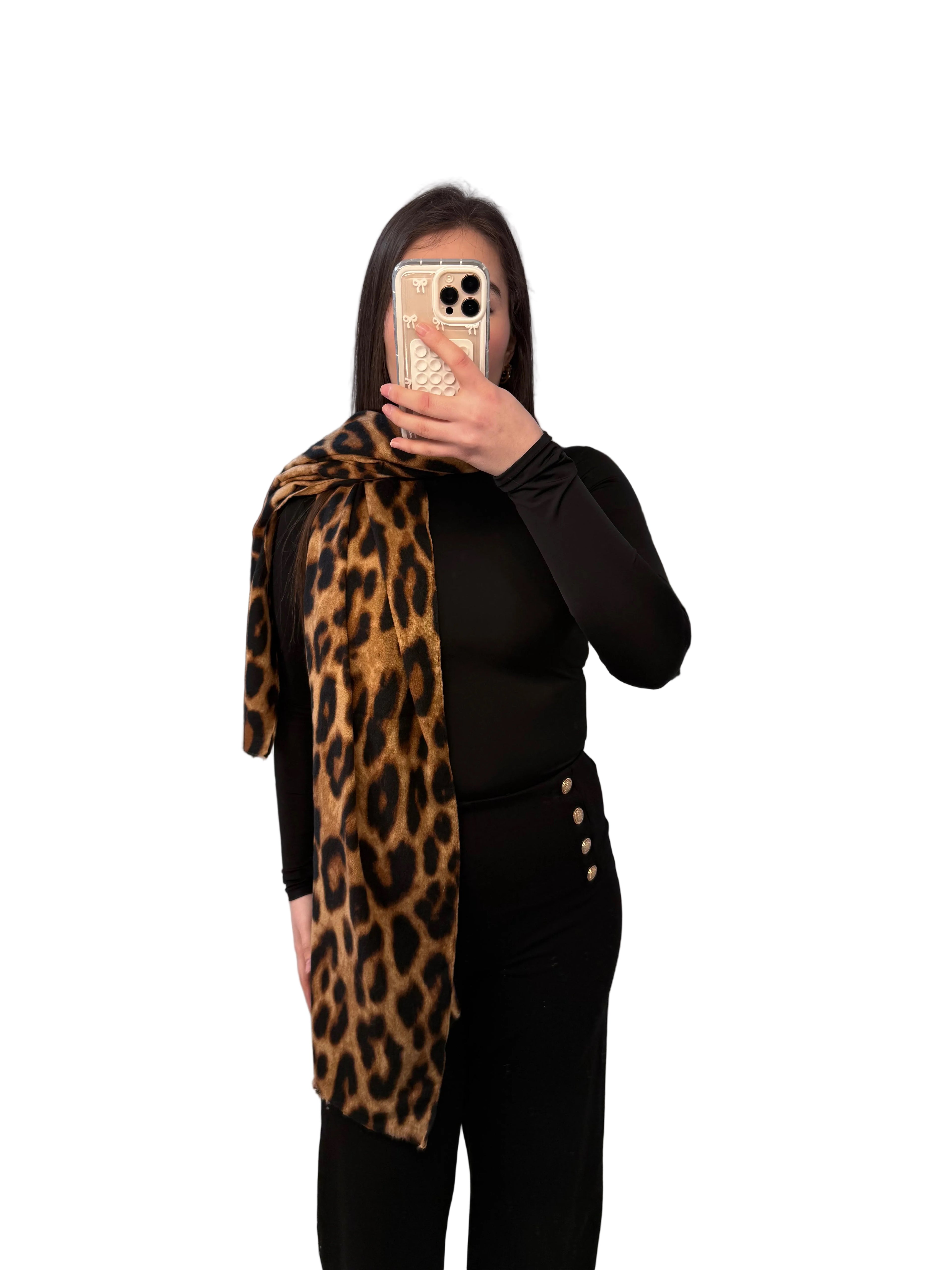 LEOYA - Schal mit Leo-Print