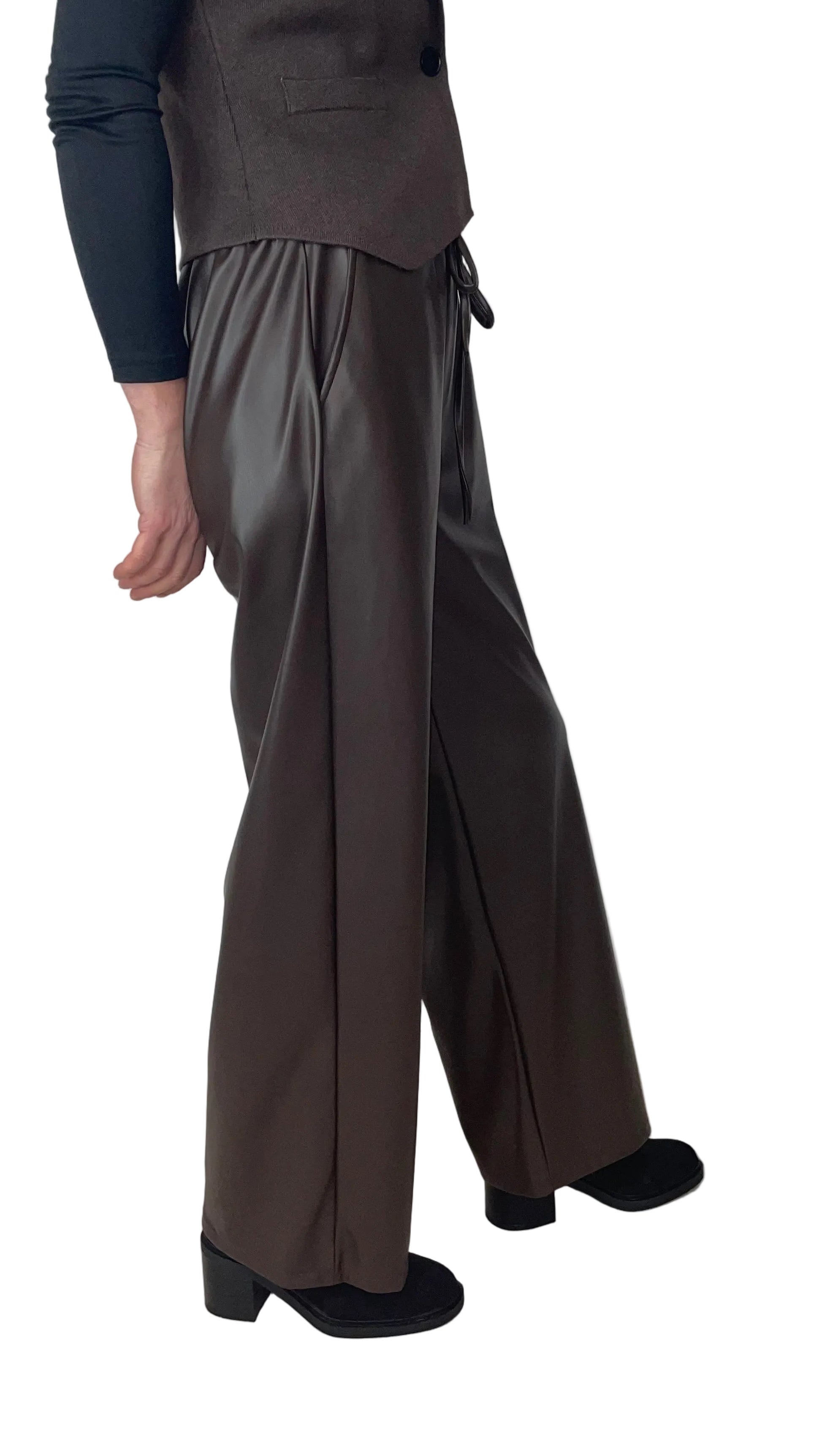 LEA - Lederhose mit Gummibund