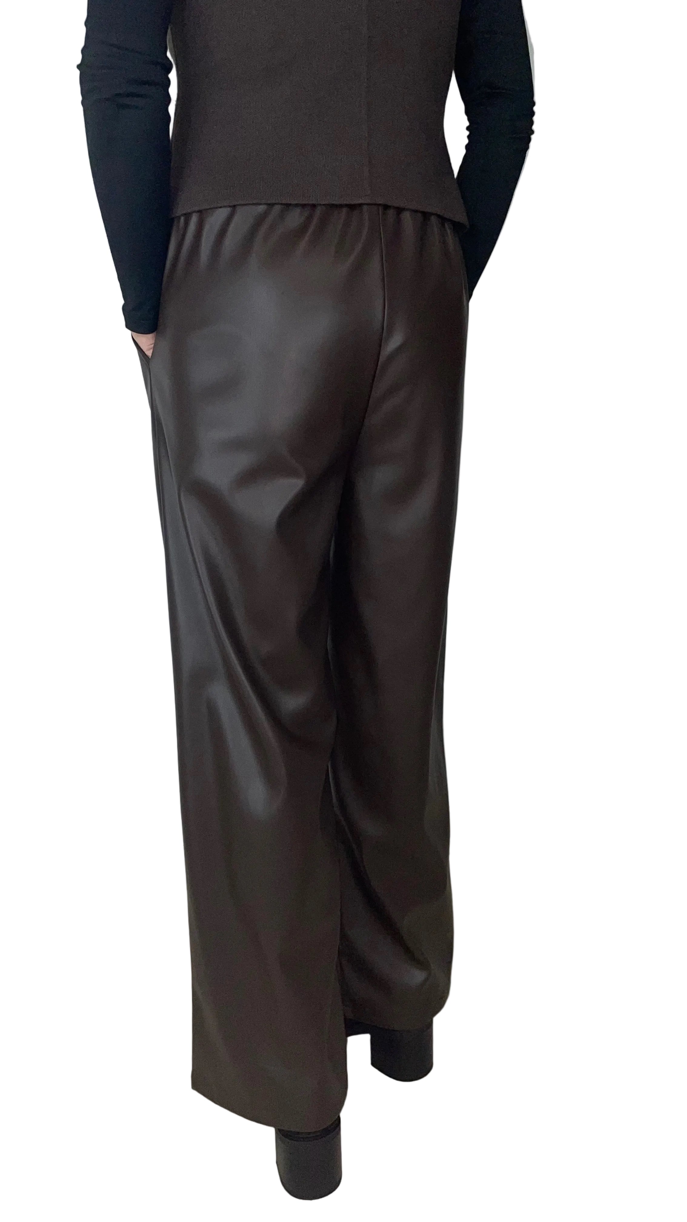 LEA - Lederhose mit Gummibund