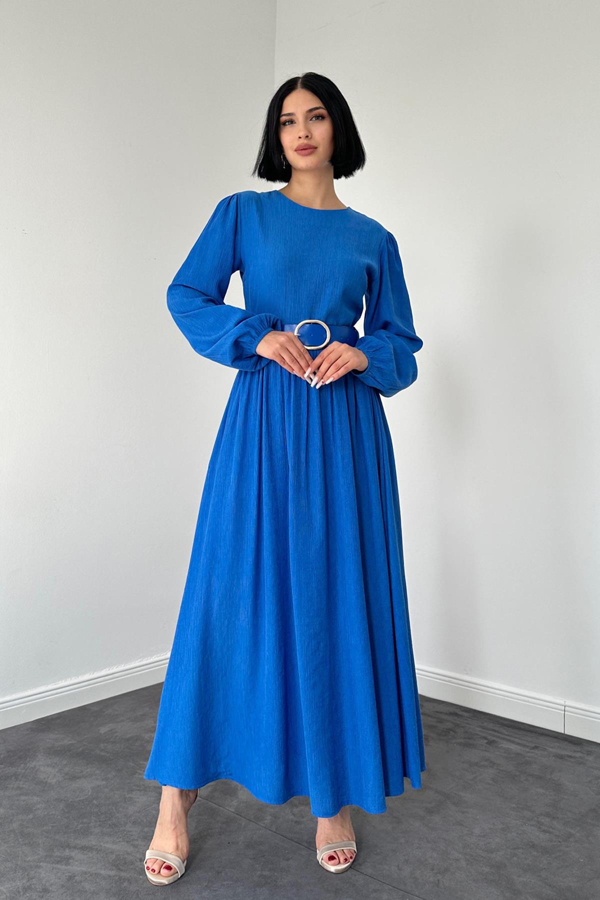 BALI - Leichtes Elegantes Maxikleid in Blau