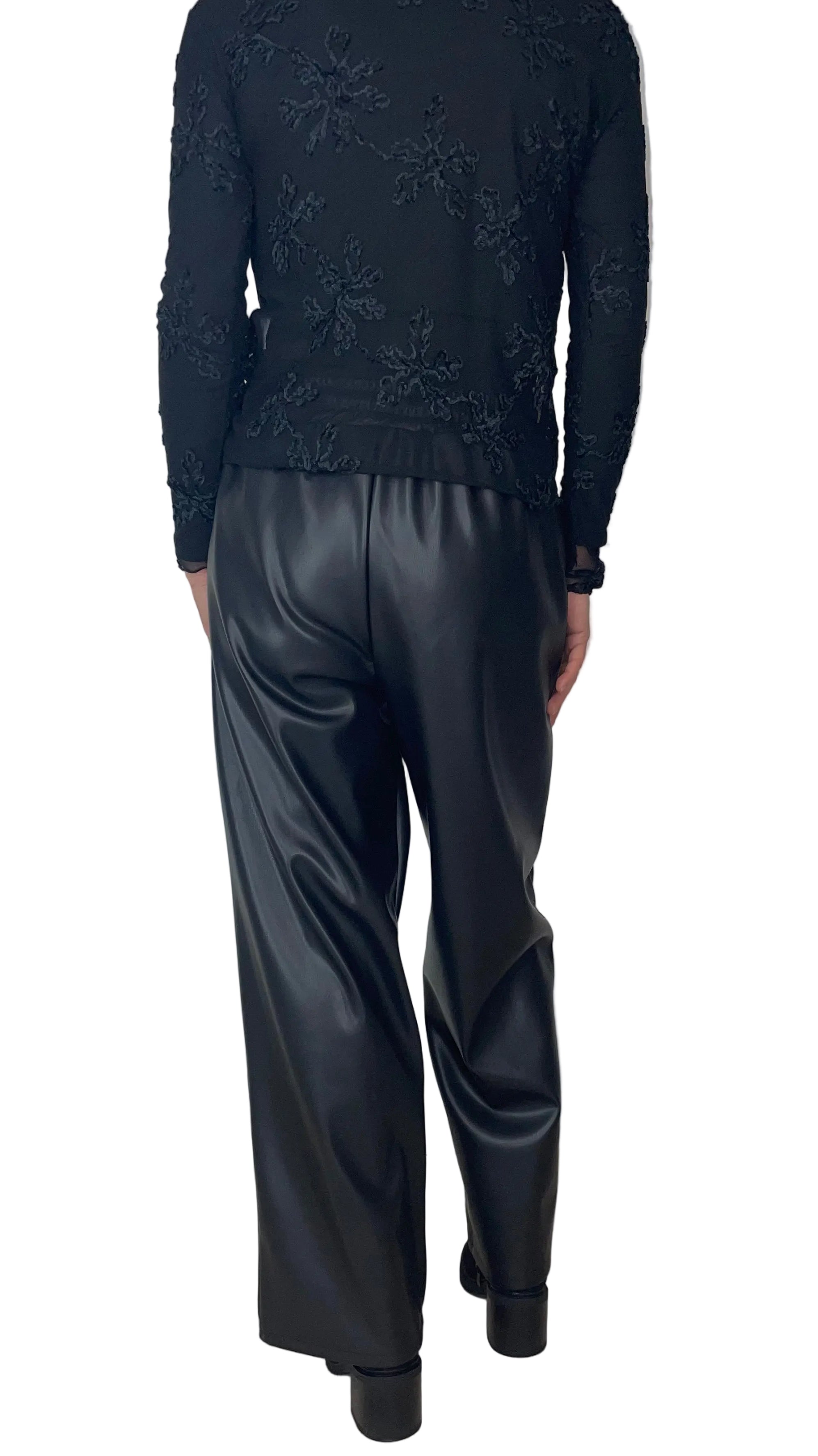 LEA - Lederhose mit Gummibund￼