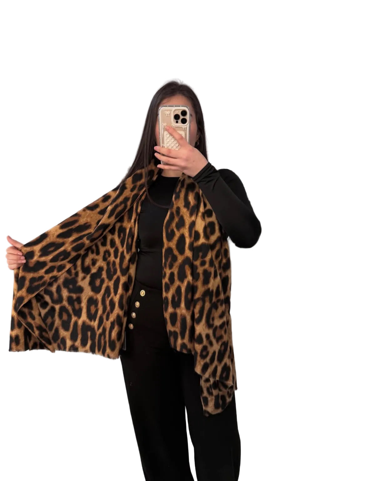 LEOYA - Schal mit Leo-Print